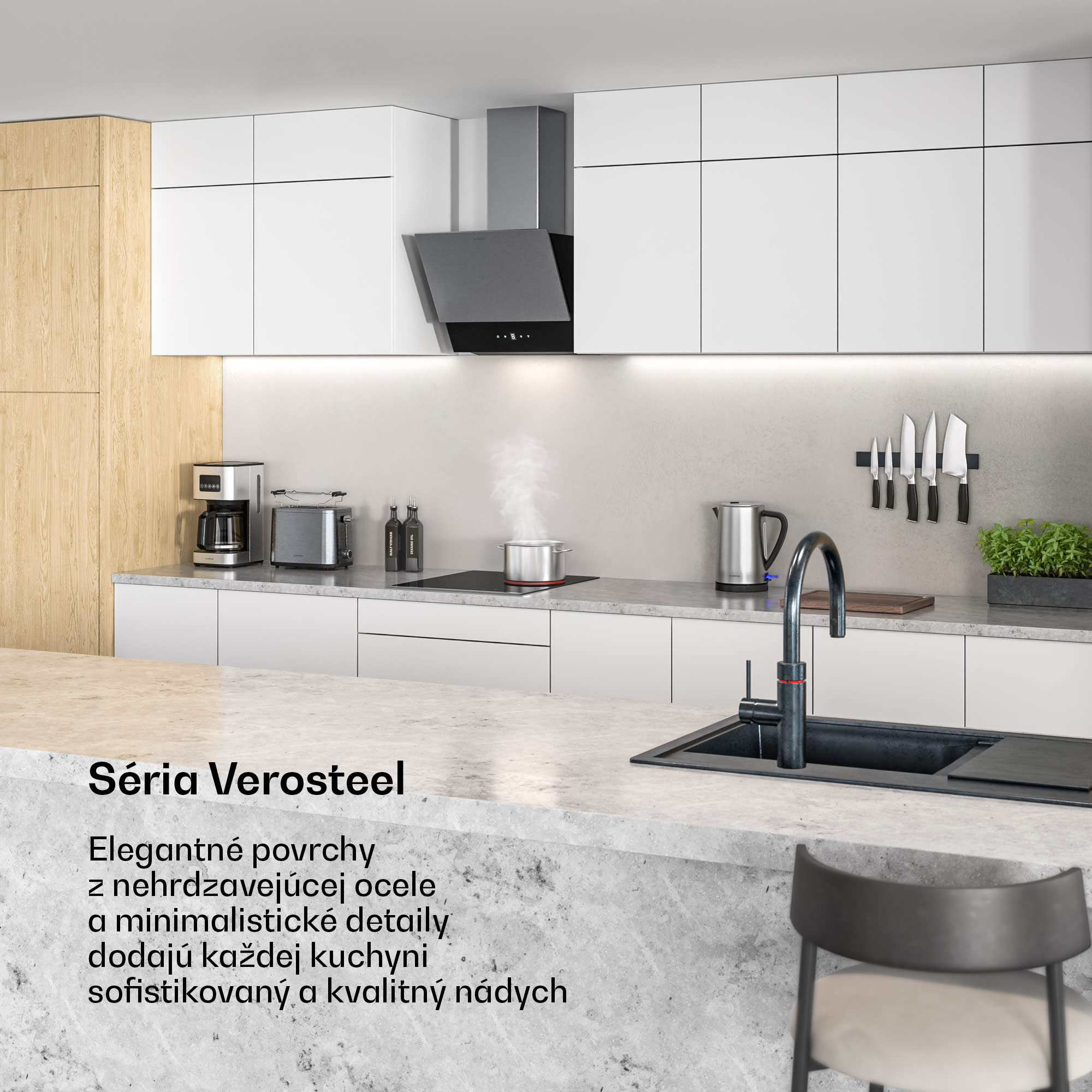 Klarstein Verosteel sklokeramická varná doska | 3 zóny | minimalistická, výkonná | 5000 W | 45 cm – Obrázok 2