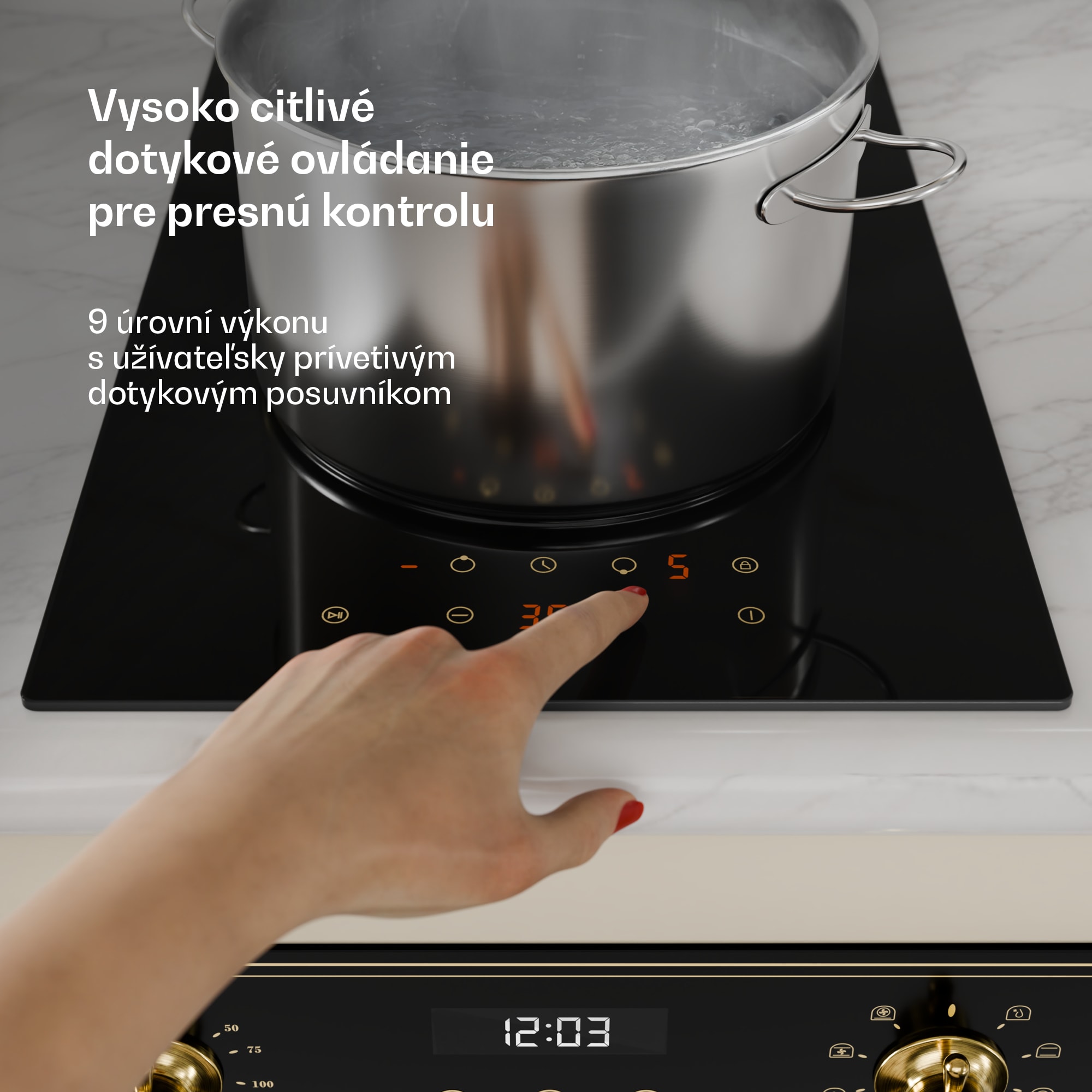 Klarstein Victoria sklokeramická varná doska | 2 zóny | Elegantná, nadčasová | 3000 W | 30 cm – Obrázok 5
