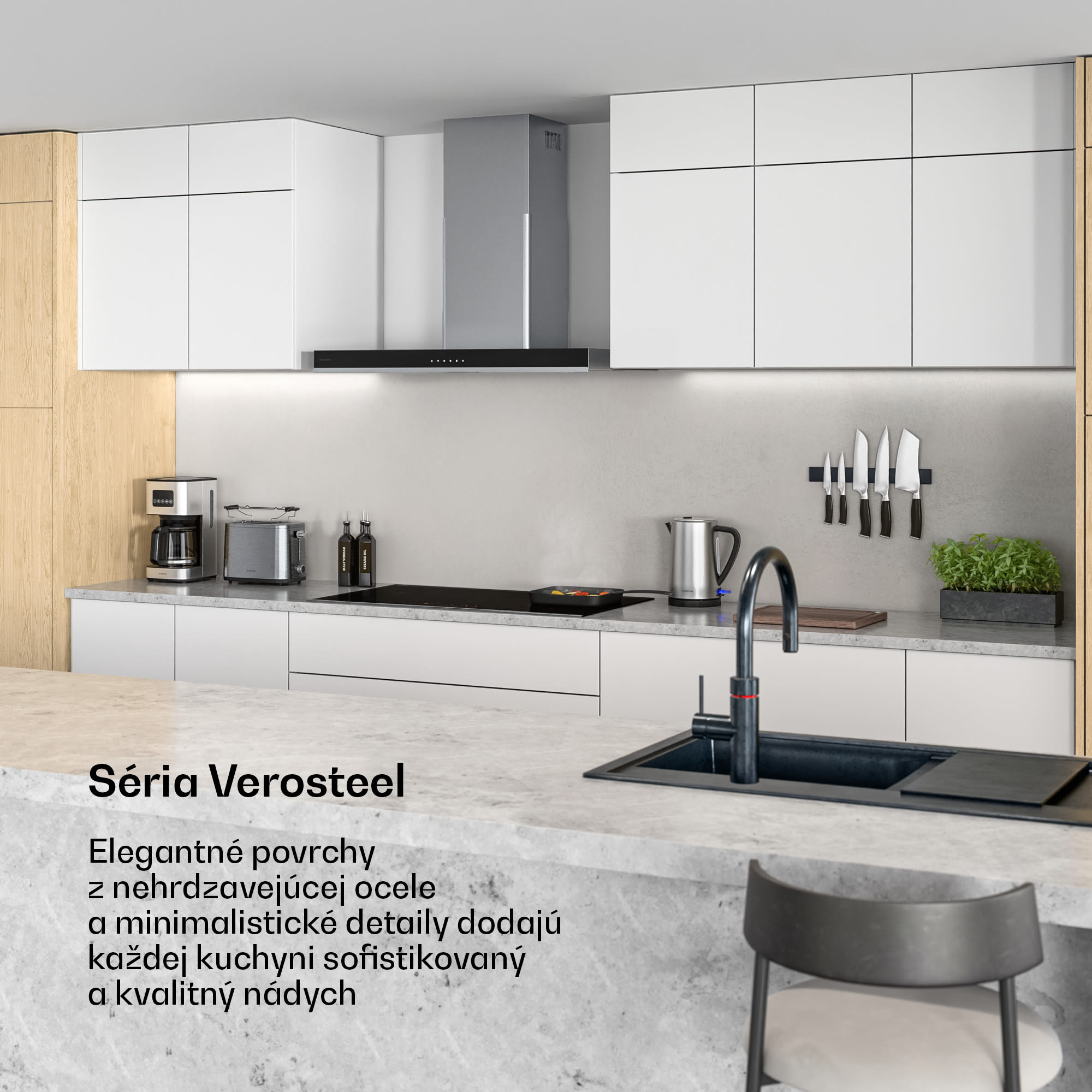 Klarstein Verosteel indukčná varná doska | Elegantná, minimalistická, výkonná | 5 varných zón | 12200 W | 90 cm – Obrázok 2