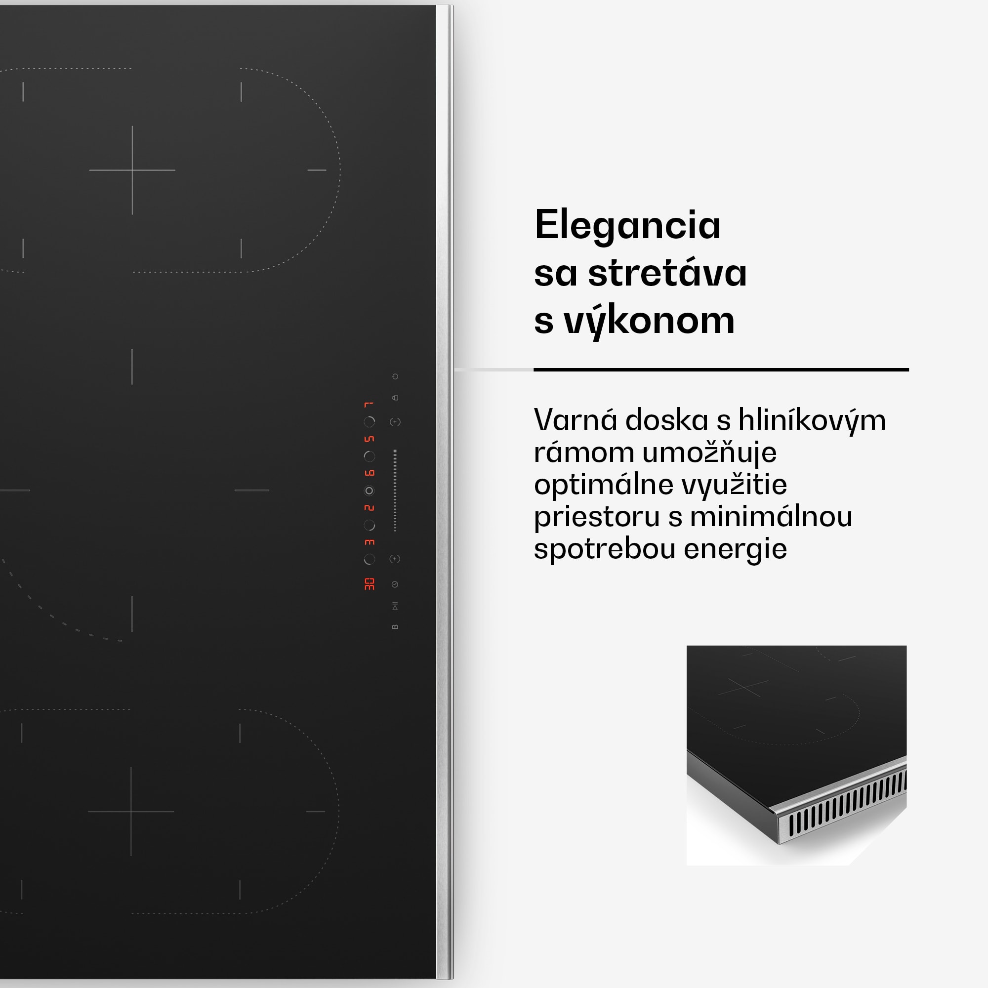Klarstein Verosteel indukčná varná doska | Elegantná, minimalistická, výkonná | 5 varných zón | 12200 W | 90 cm – Obrázok 4