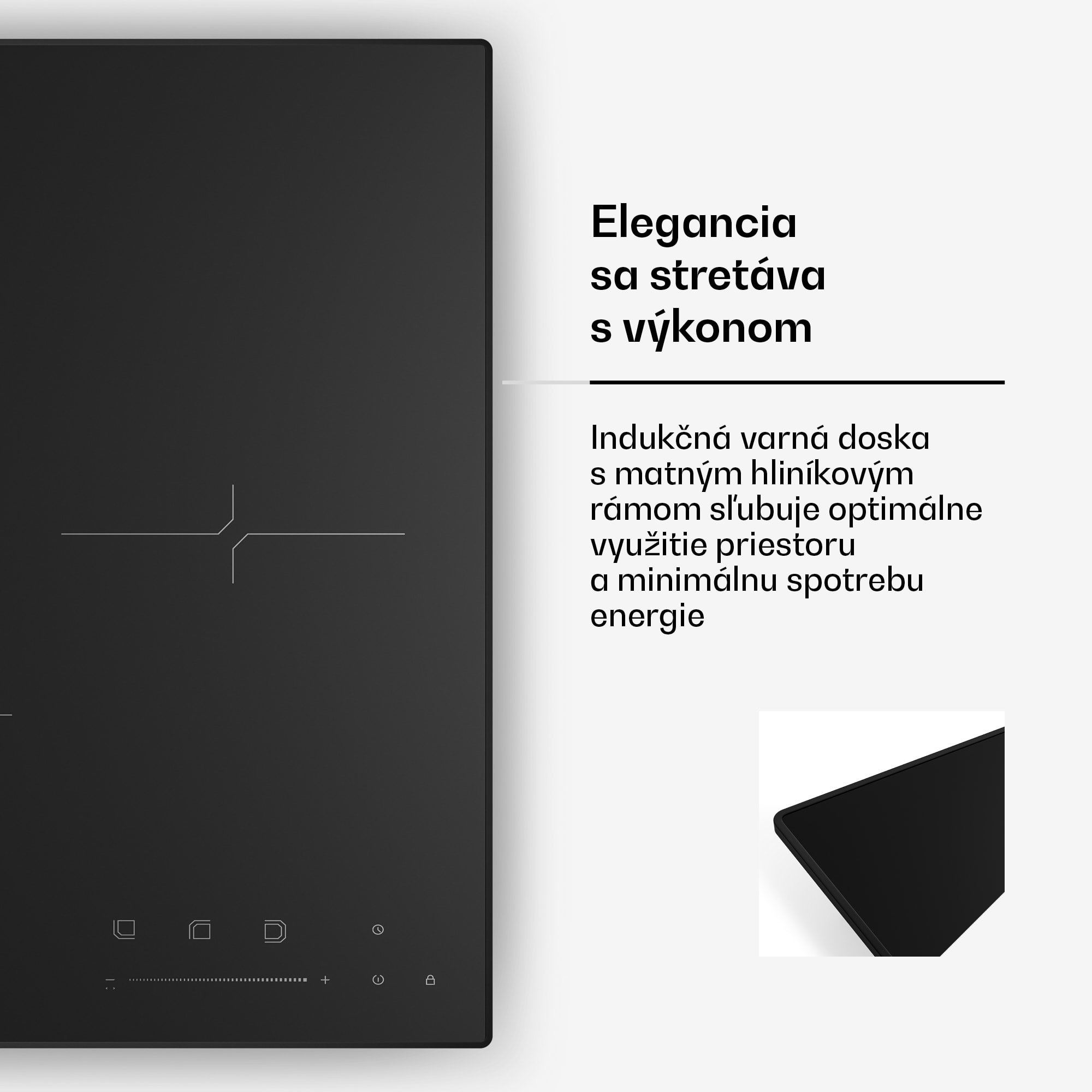 Klarstein Velaire indukčná varná doska | Elegantná, minimalistická, šetriaca miesto | 3 varné zóny | 5500 W | 45 cm – Obrázok 4