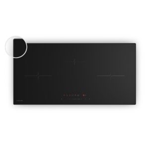 Klarstein Velaire úzka indukčná varná doska, elegantná, minimalistická, výkonná, 3 varné zóny, 5500 W, 80 cm