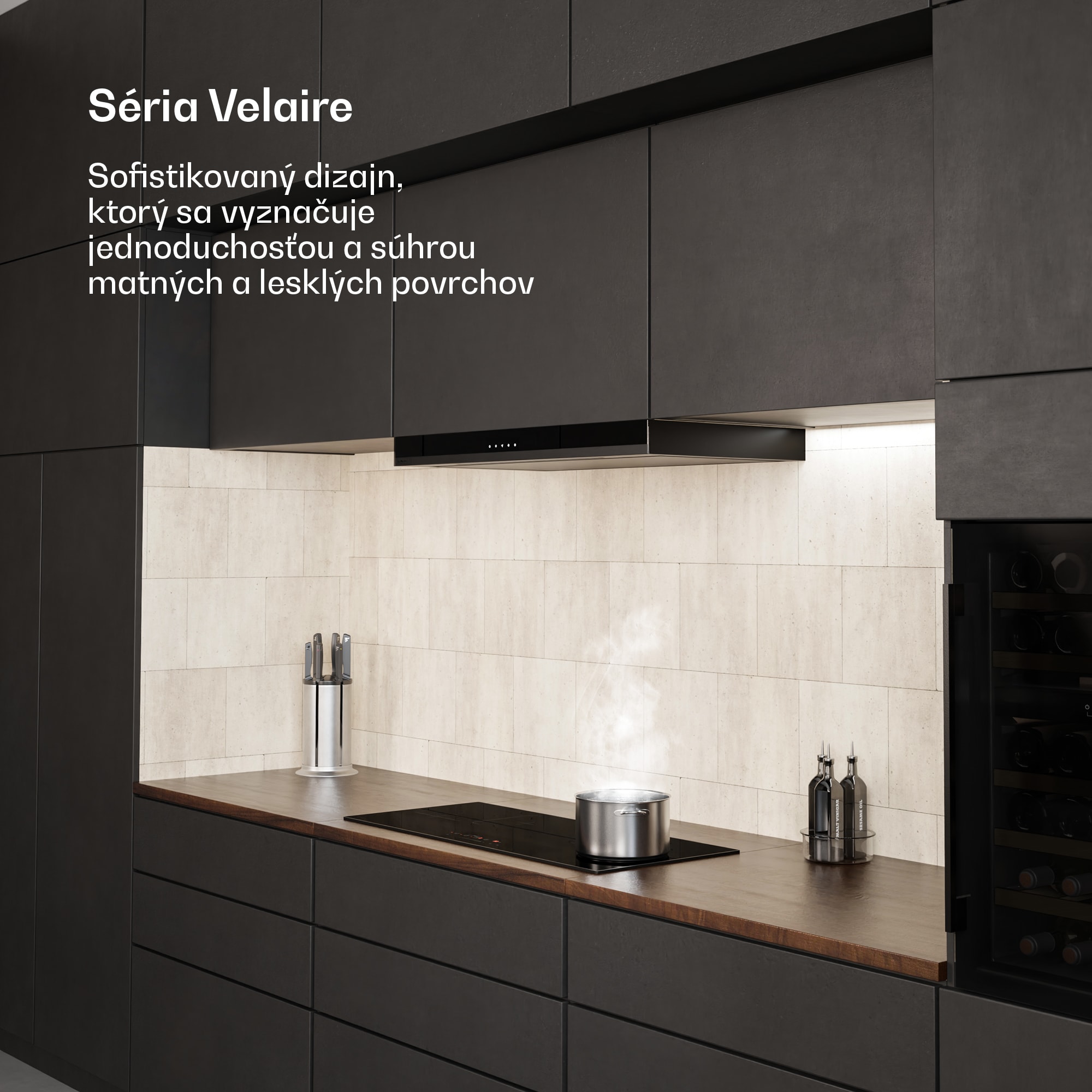 Klarstein Velaire úzke indukčné varné dosky | Elegantné, minimalistické, výkonné | 4 varné zóny | 7000 W | 90 cm – Obrázok 2