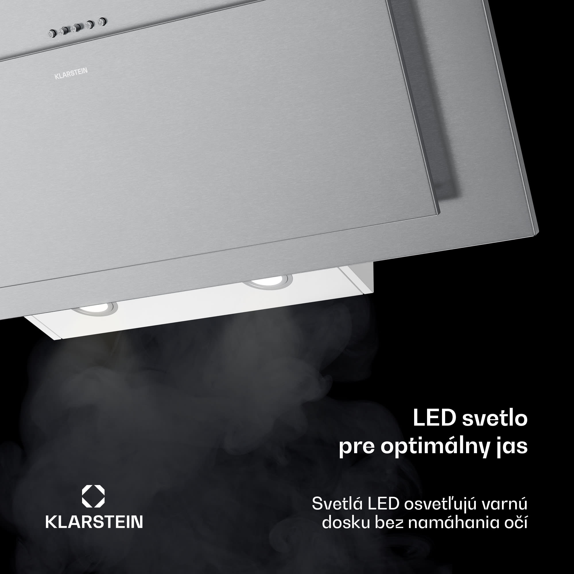 Klarstein Athena komínová digestorová kapucňa | odťah a recirkulácia | 254 m³/h | 56 W | 90 cm – Obrázok 5