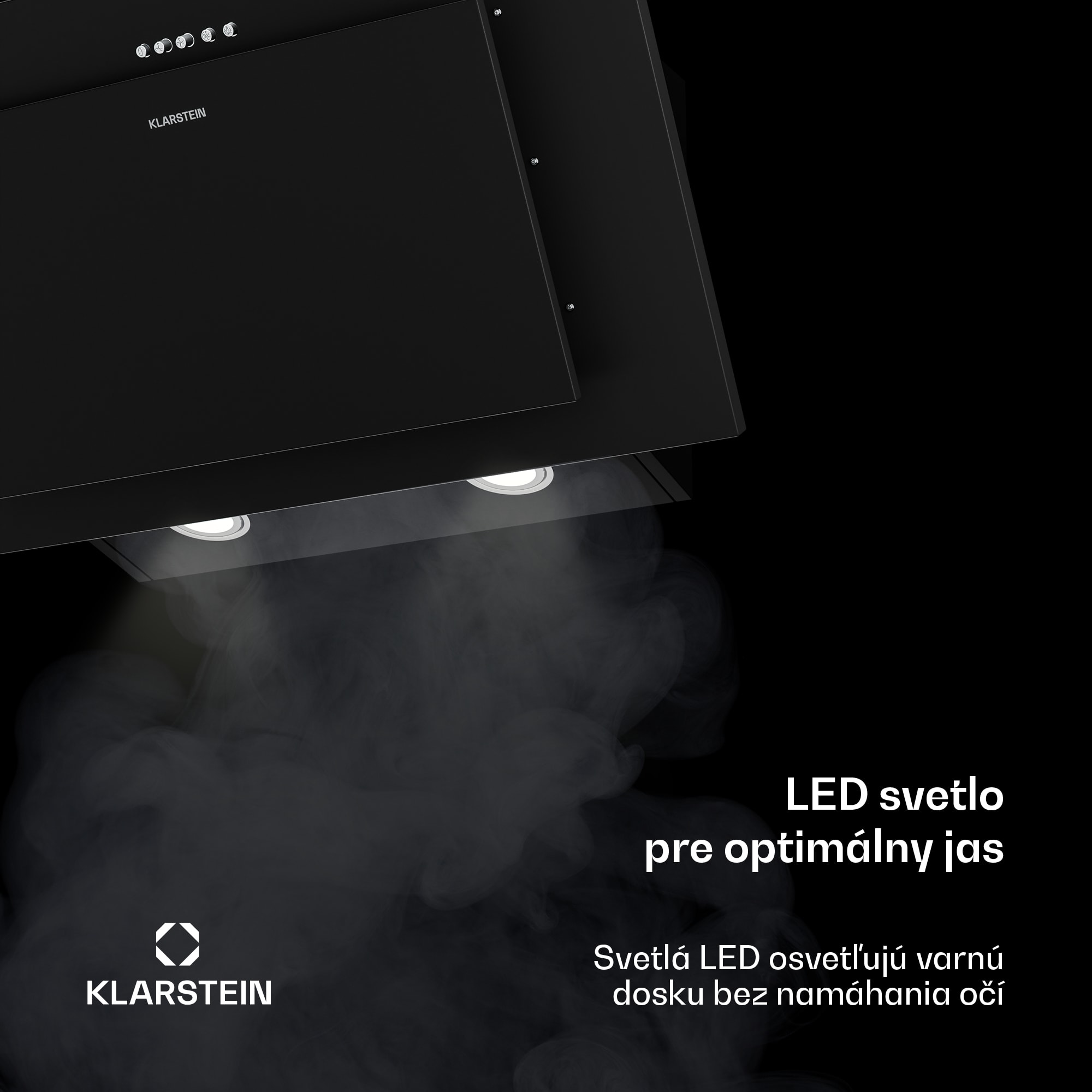 Klarstein Athena komínová digestoř | odťahový a recirkulačný režim | 254 m³/h | 56 W | 60 cm – Obrázok 4