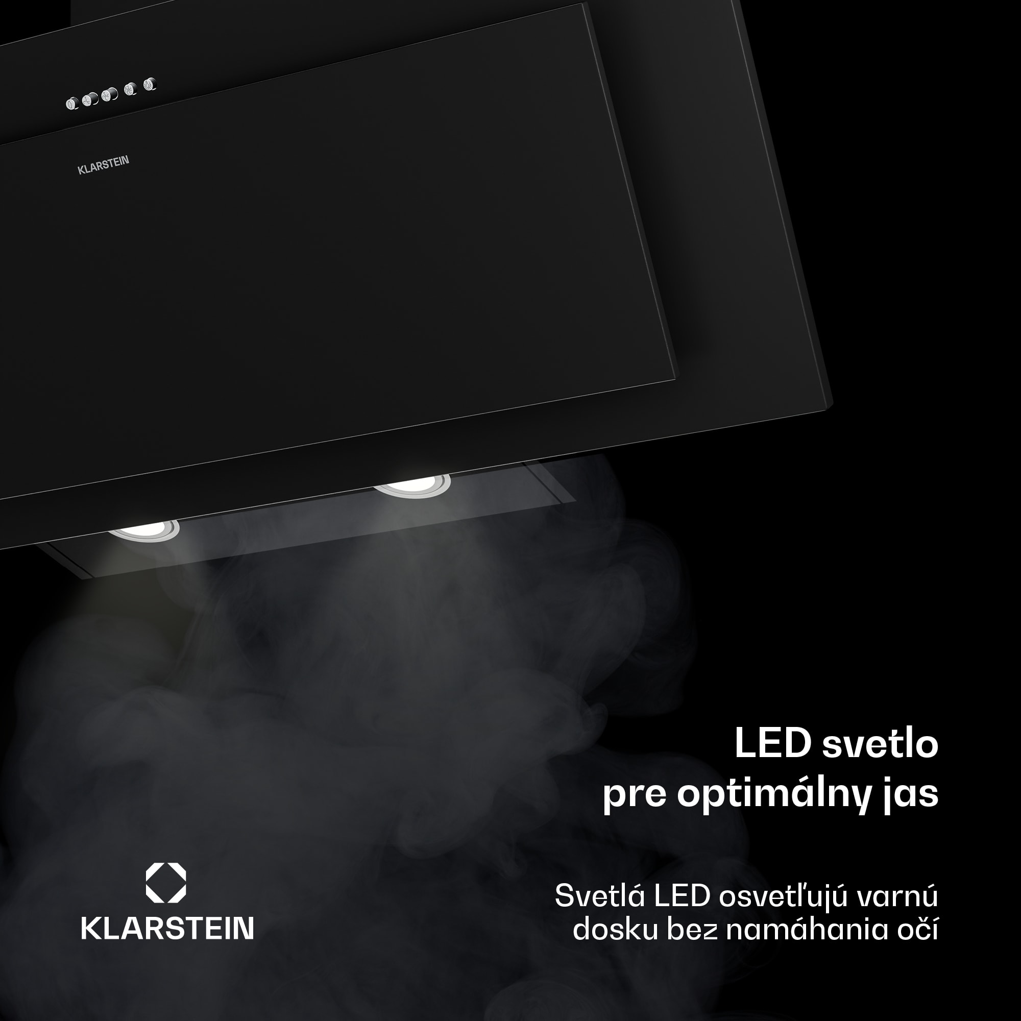 Klarstein Athena komínová digestorová kapucňa | odťah a recirkulácia | 254 m³/h | 56 W | 90 cm – Obrázok 5