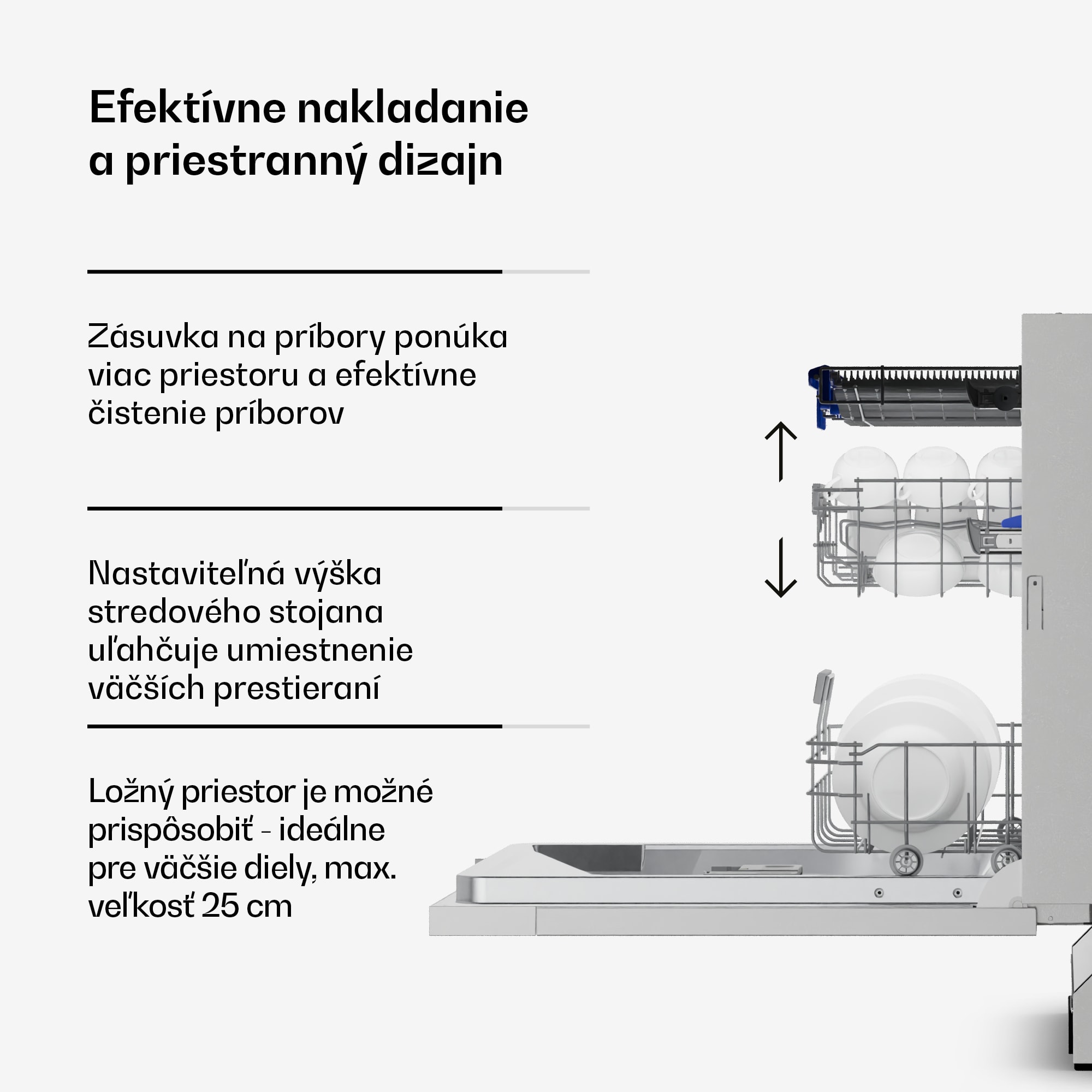 Klarstein Velaire plne integrovaná umývačka riadu | Minimalistická, výkonná | EEC A | 60 cm – Obrázok 5