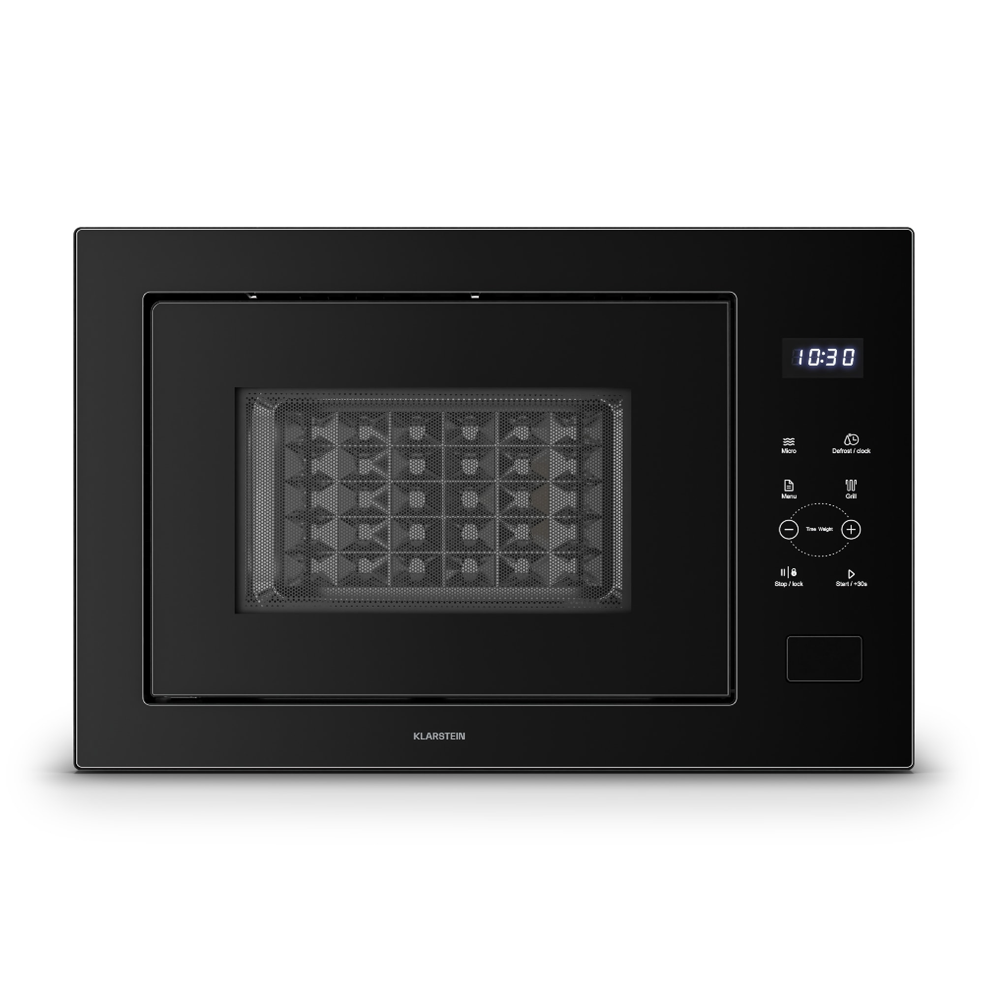 Klarstein Velaire vstavaná mikrovlnná rúra s grilom | 1200 W gril | 850 W mikrovlnka | 60 cm