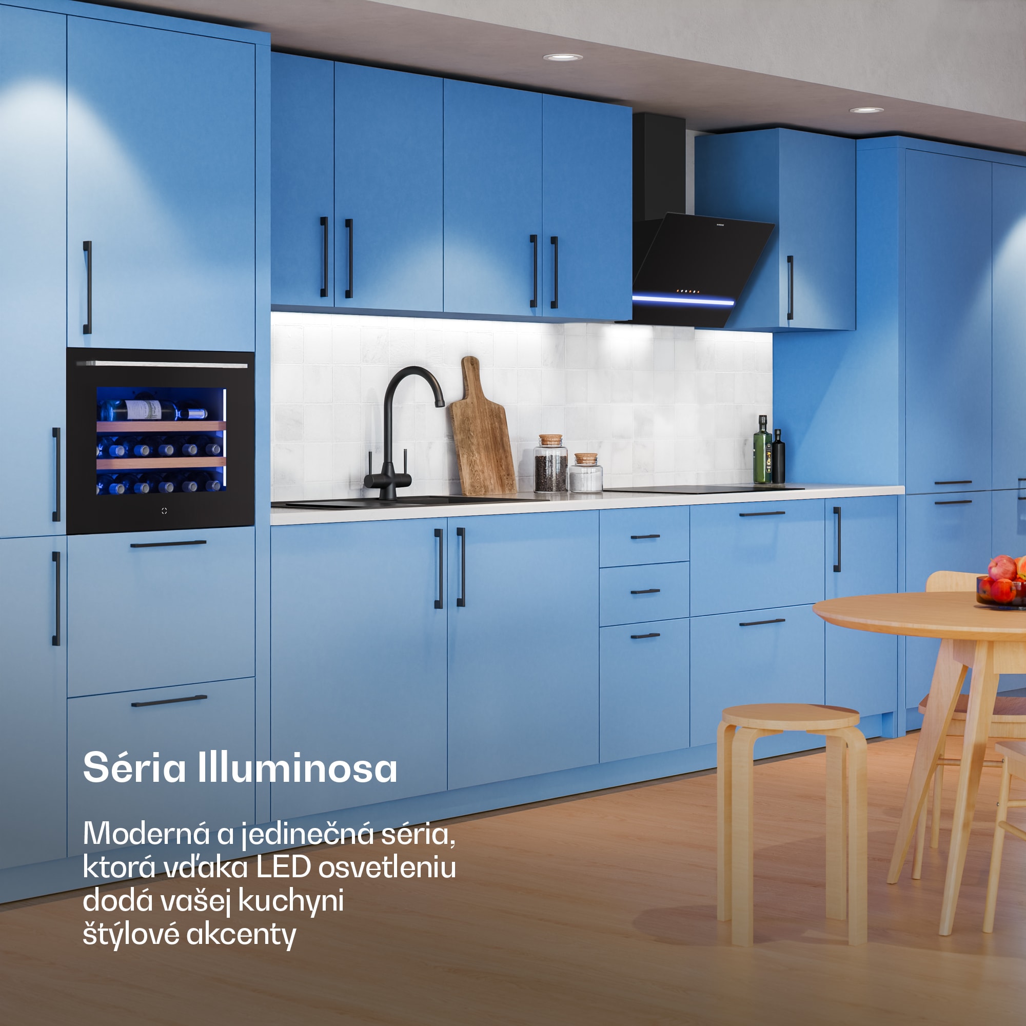 Klarstein Illuminosa bezhlavá digestoř | odťahový a recirkulačný režim | minimalistická | 818 m³/h | 60 cm – Obrázok 2