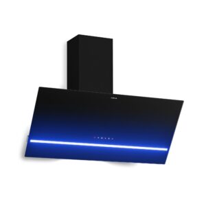 Klarstein Illuminosa komínová digestoř | odťahový a recirkulačný režim | minimalistická | 818 m³/h | 90 cm