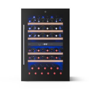 Klarstein Illuminosa vstavaná vinotéka | Dualzone | UV ochrana | 143 l | 57 fliaš | 60 cm