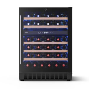 Klarstein Illuminosa vstavaná vinotéka | Dualzone | 129 litrov | 46 fliaš | 60 cm