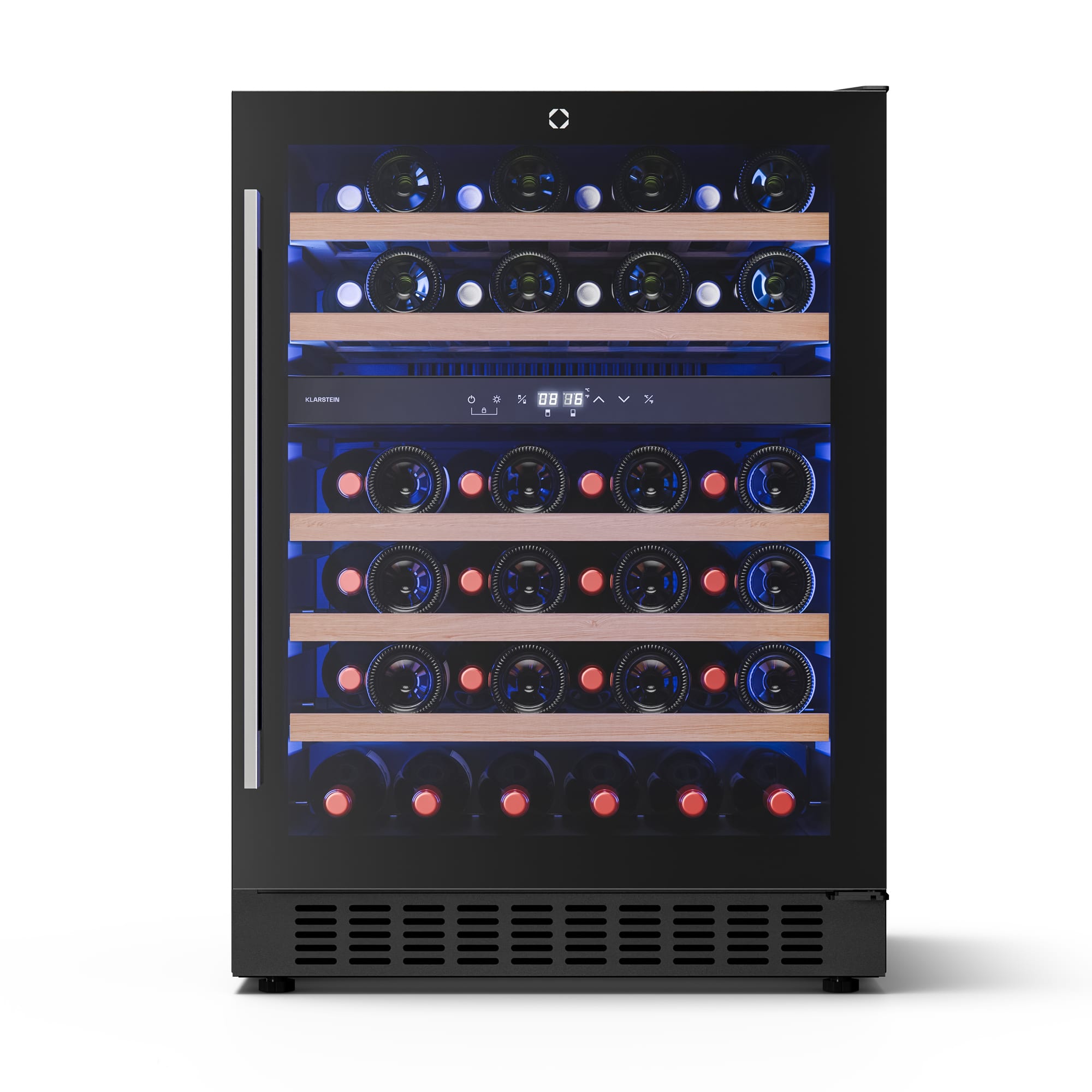 Klarstein Illuminosa vstavaná vinotéka | Dualzone | 129 litrov | 46 fliaš | 60 cm