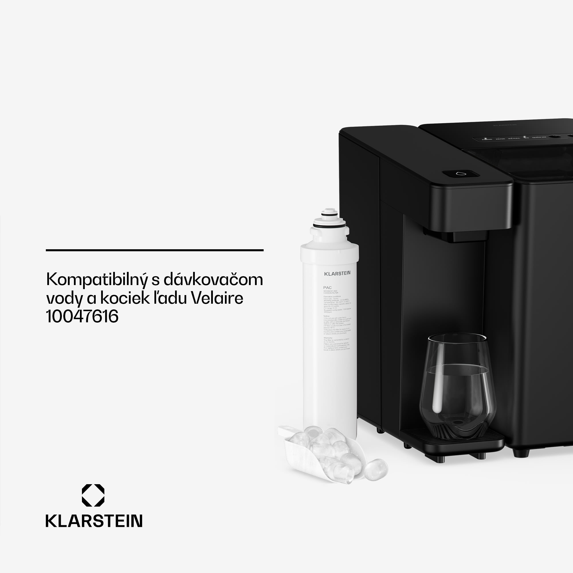 Klarstein Velaire PAC filter | 3600 litrov | Výmena každých 6 mesiacov | Plastové puzdro – Obrázok 5