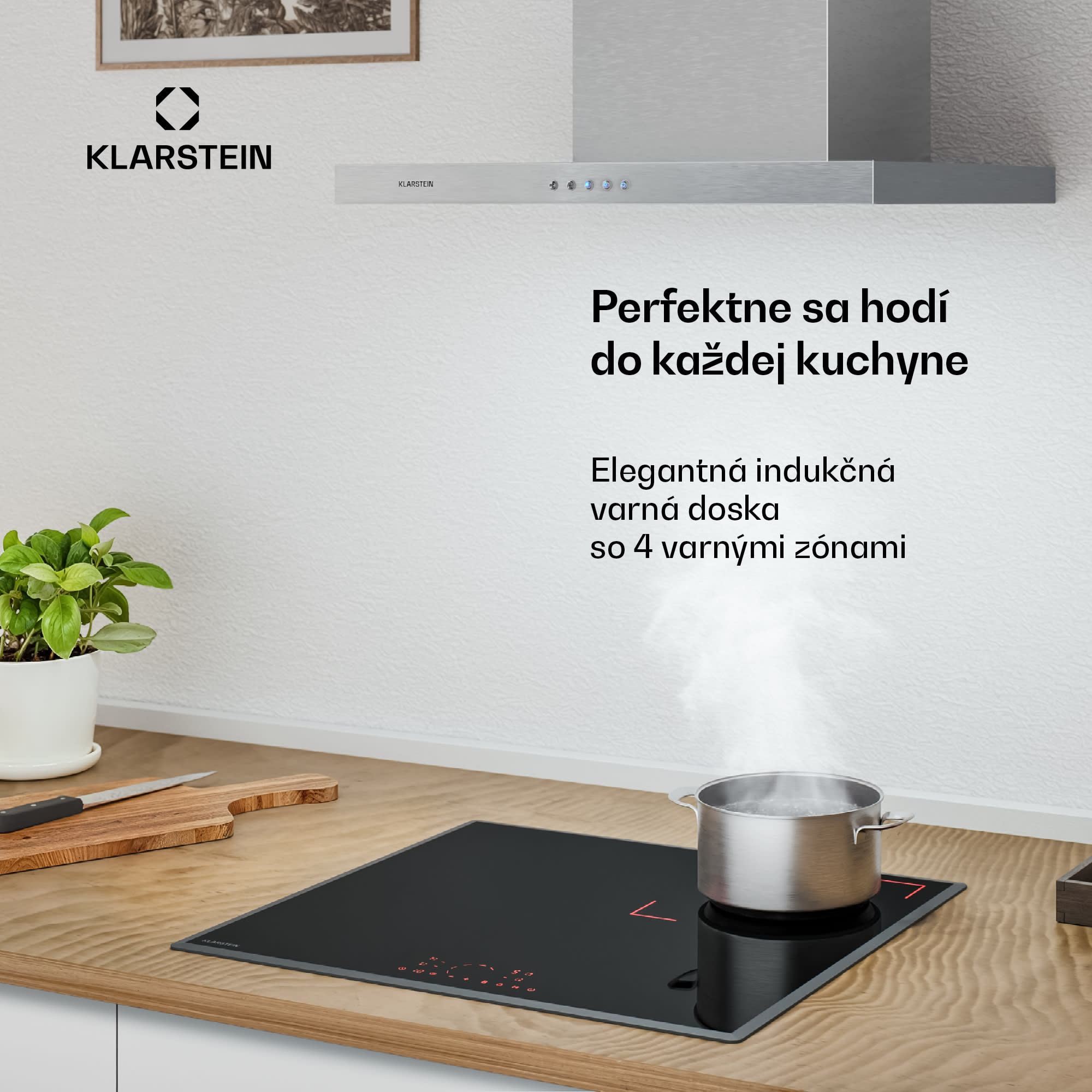 Klarstein RedFlame indukčná varná doska | Moderná, elegantná a výkonná | 4 varné zóny | 7000 W | 60 cm – Obrázok 2