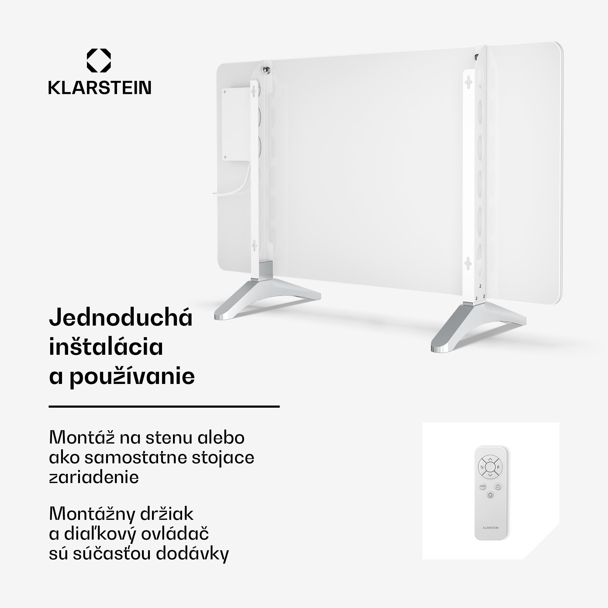 Klarstein Wonderglass infračervený panel | 480 W | 5-9 m² | Moderný dizajn zo skla | 90 cm x 58 cm – Obrázok 4