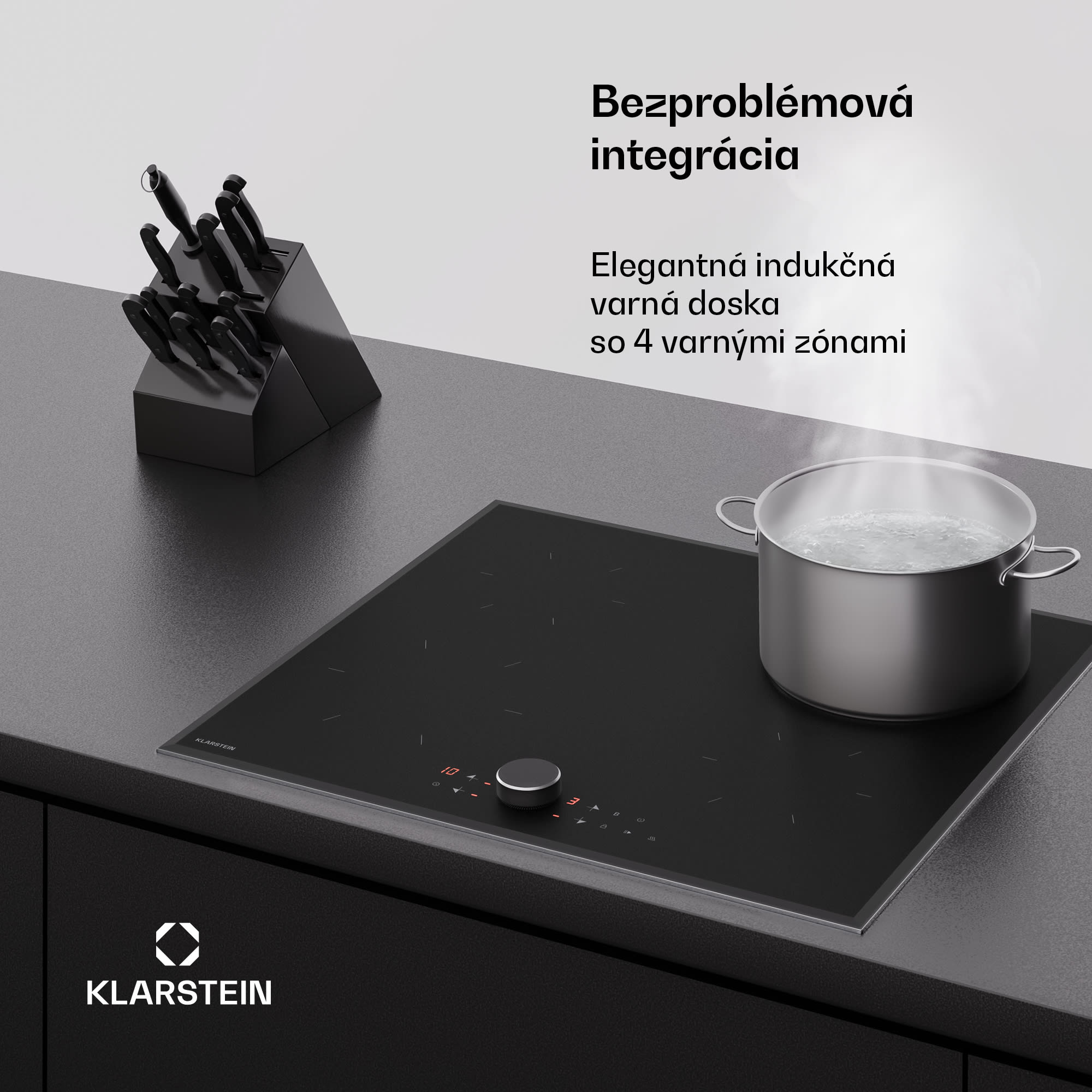 Klarstein Magnichef indukčná varná doska | 4 varné zóny | Moderná a inovatívna | 8200 W | 60 cm