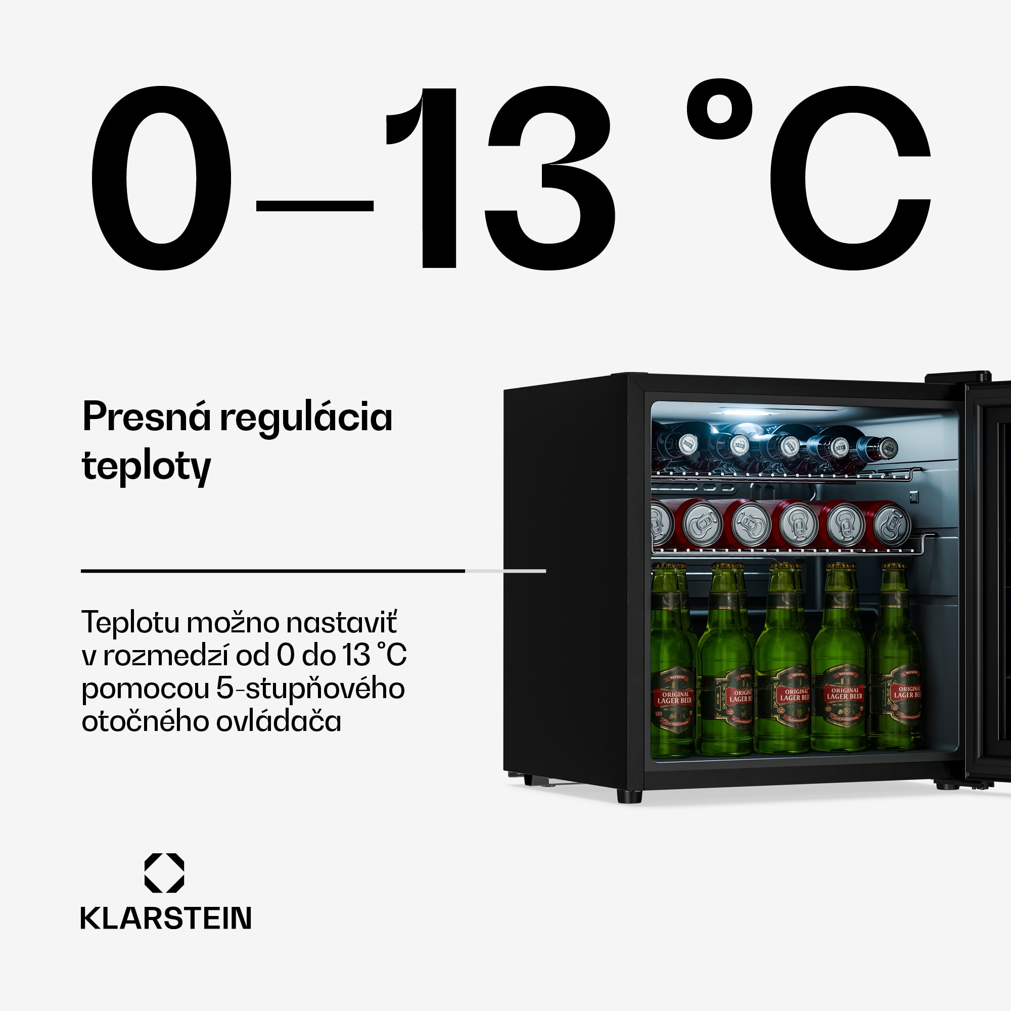 Klarstein Beersafe chladnička na nápoje so zrkadlovými dverami | 47 x 52 cm | LED osvetlenie vnútra – Obrázok 4