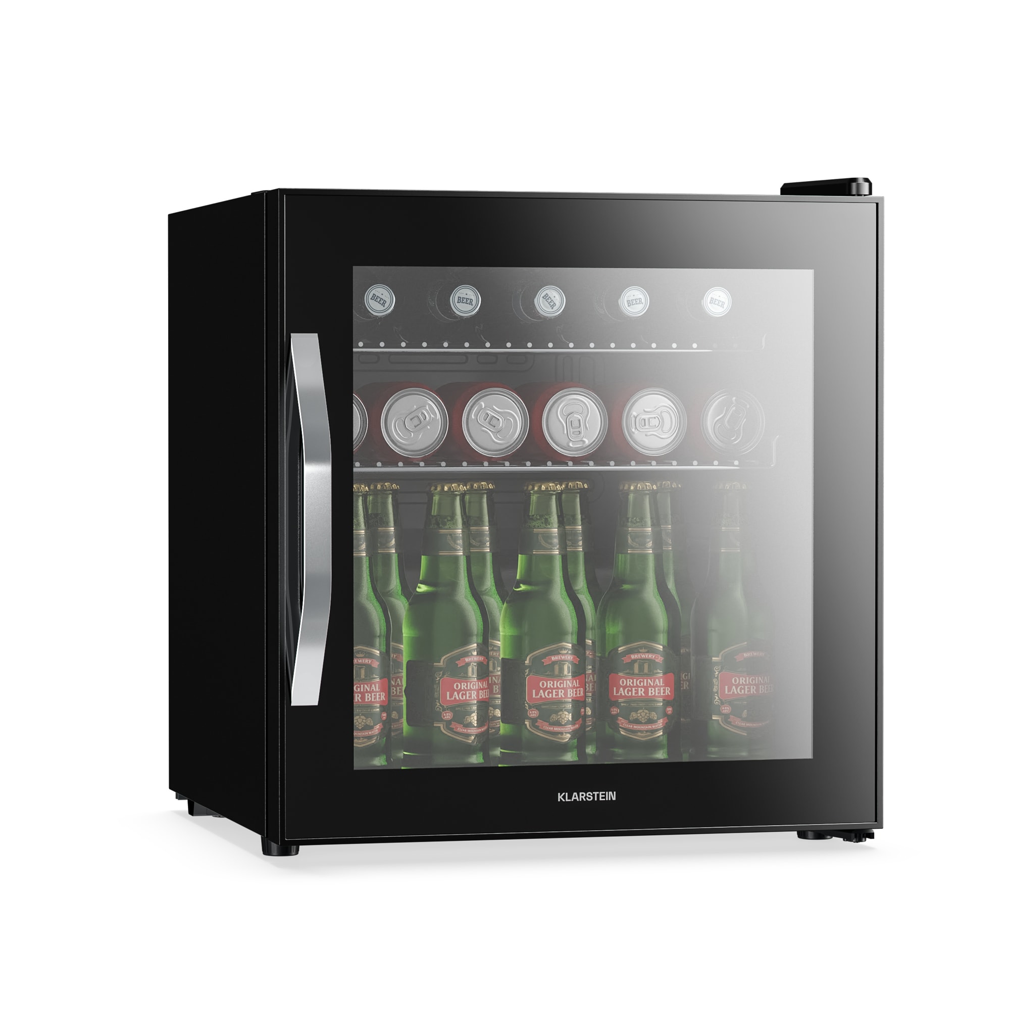 Klarstein Beersafe chladnička na nápoje so zrkadlovými dverami | 47 x 52 cm | LED osvetlenie vnútra