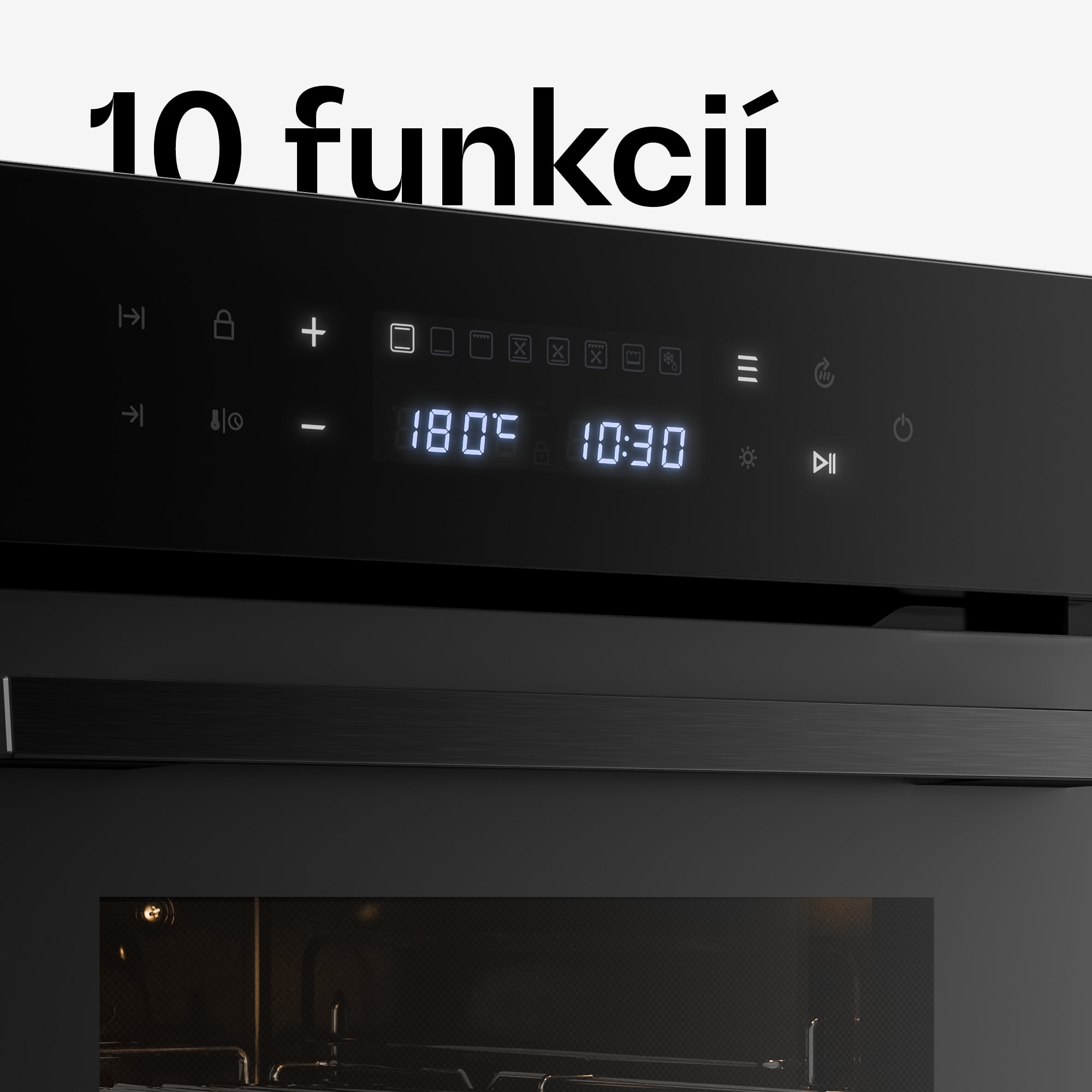 Klarstein Velaire vstavaná rúra | 49 l | Trieda energetickej účinnosti A | 2350 W | Čierna | 45 cm – Obrázok 3