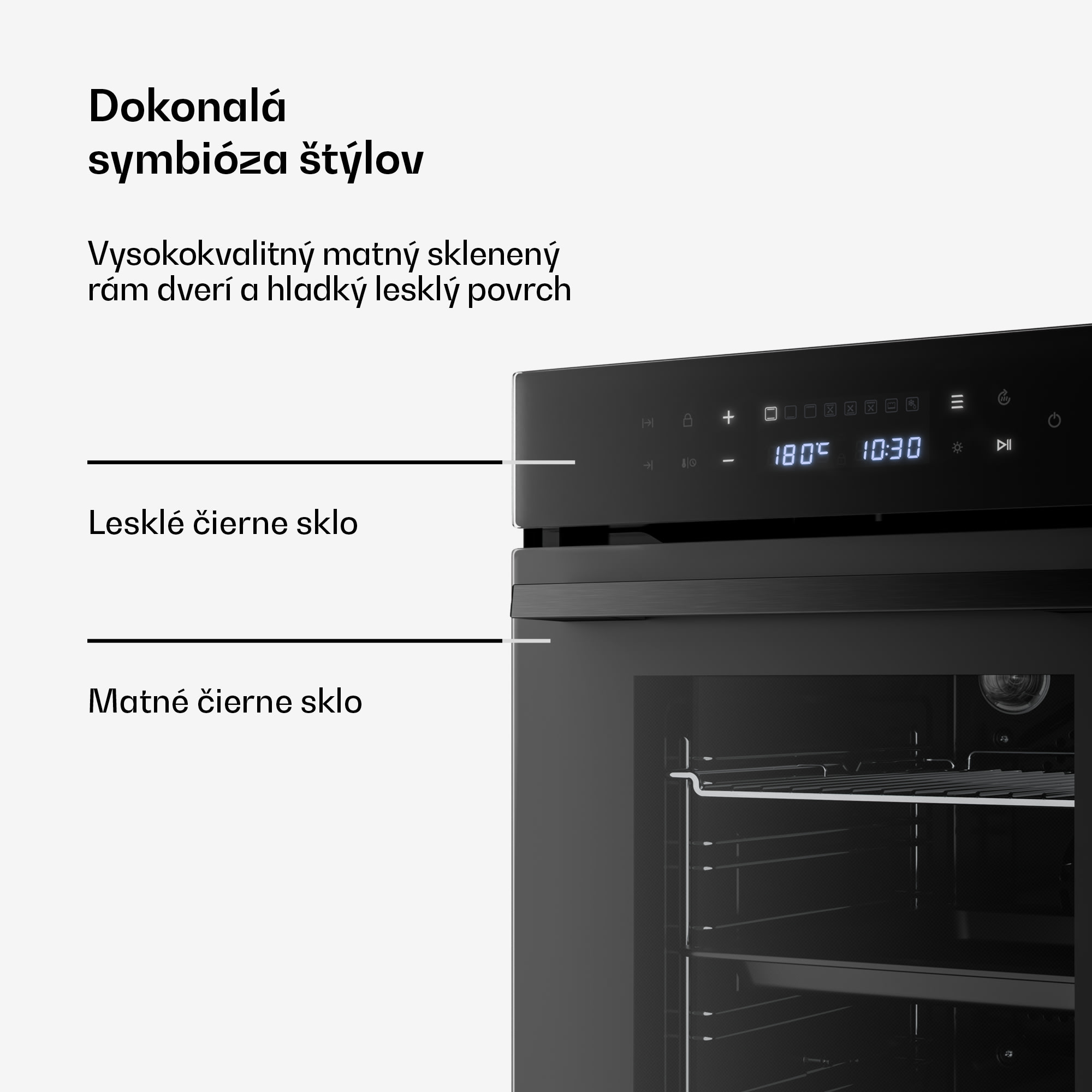 Klarstein Velaire vstavaná rúra | 49 l | Trieda energetickej účinnosti A | 2350 W | Čierna | 45 cm – Obrázok 5