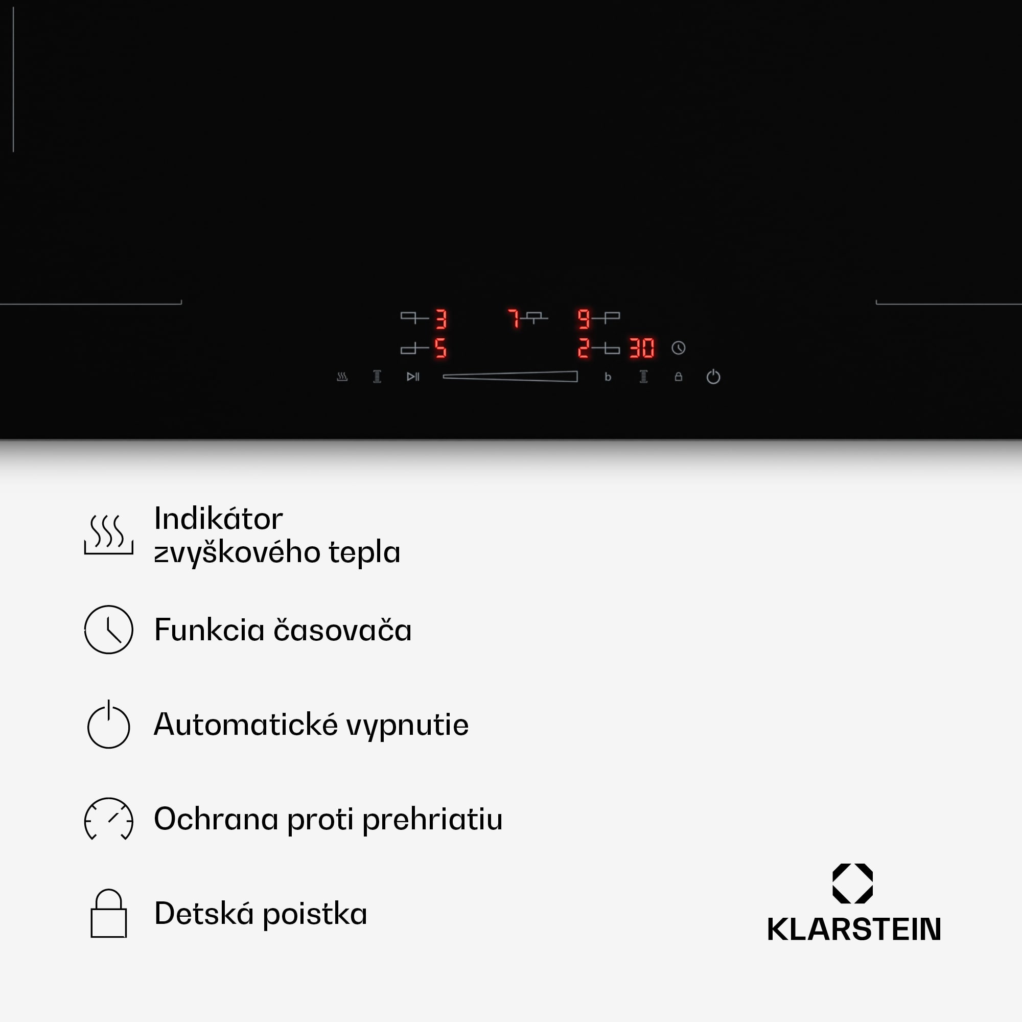 Klarstein HaloSync indukčná varná doska a odsávač pár | 5 varných zón | 11 400 W | 632 m³/h | 90 cm – Obrázok 4