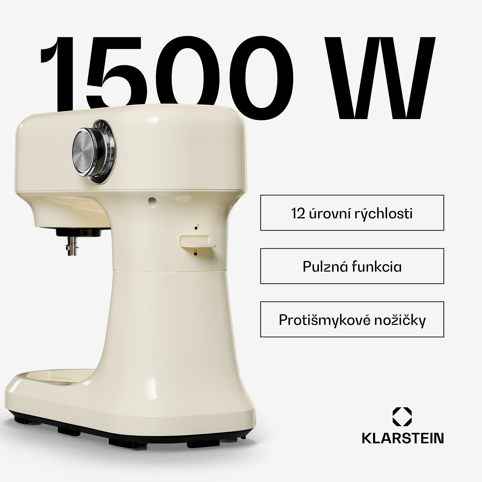 Klarstein Bella Evo kuchynský robot | Planetárny miešací systém | 3 miešacie nadstavce | 1500 W | 5 l – Obrázok 4