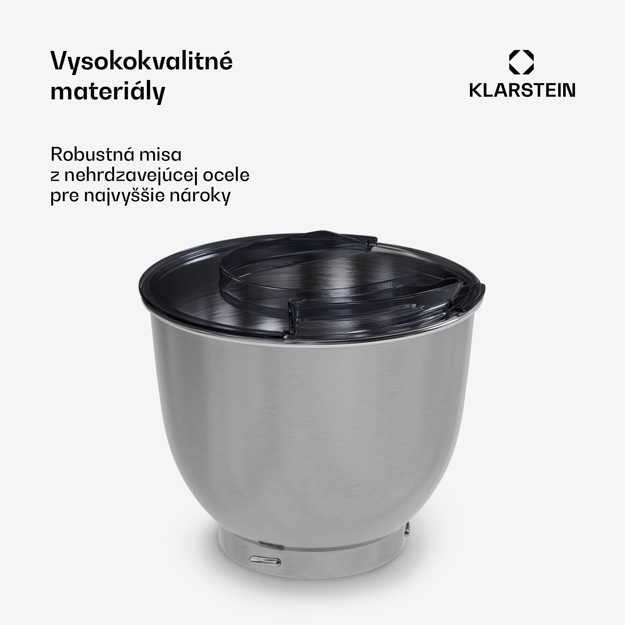 Klarstein Bella Evo/Bella Pico miešacia misa | Nerezová oceľ | 5 litrov | 0,6 kg cesta | Vhodná do umývačky riadu – Obrázok 4