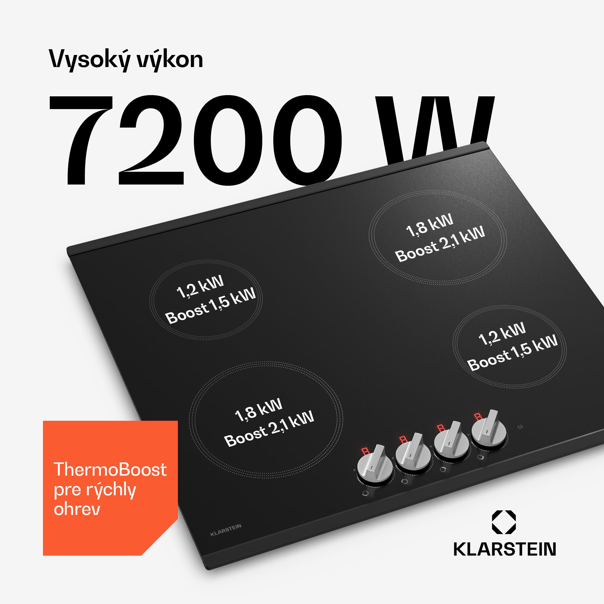 Klarstein Kochheld indukčná varná doska | Elegantná a výkonná | 4 varné zóny | 7200 W | 60 cm – Obrázok 3