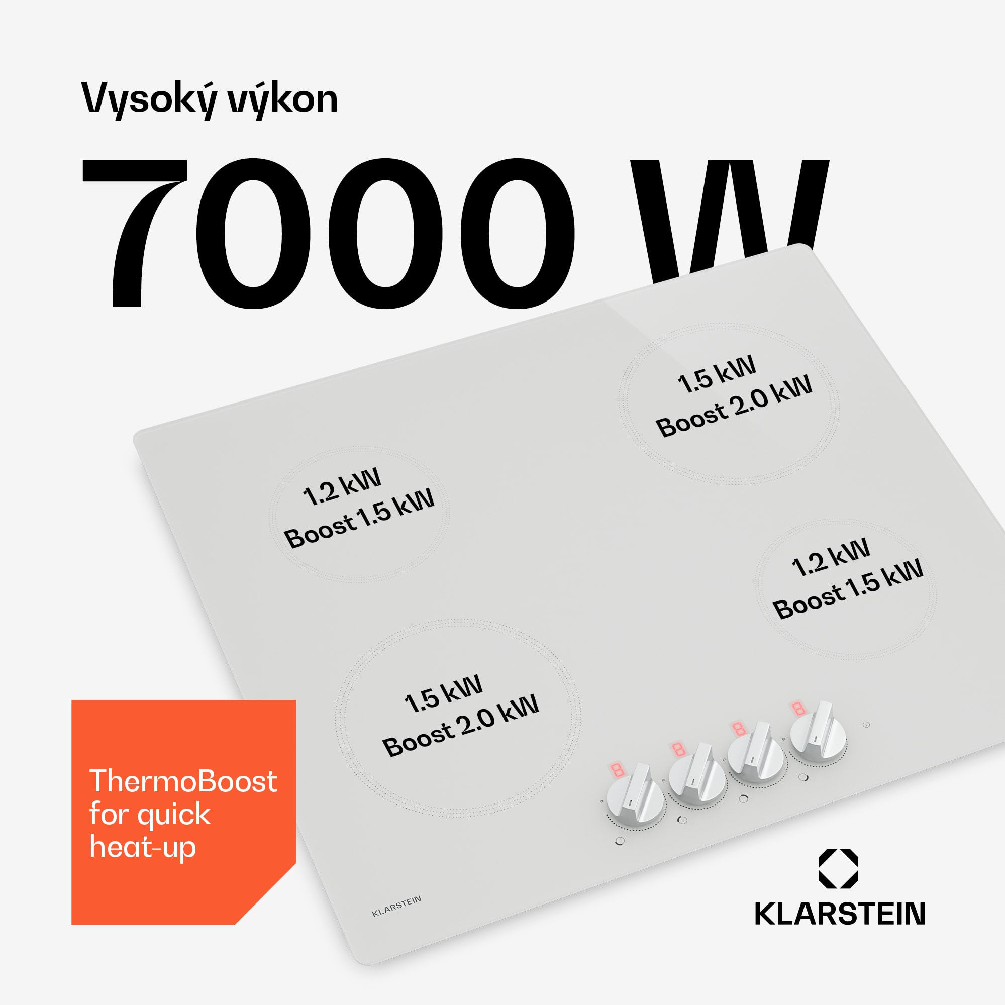 Klarstein Kochheld indukčná varná doska | Elegantná a výkonná | 4 varné zóny | 7000 W | 60 cm – Obrázok 3