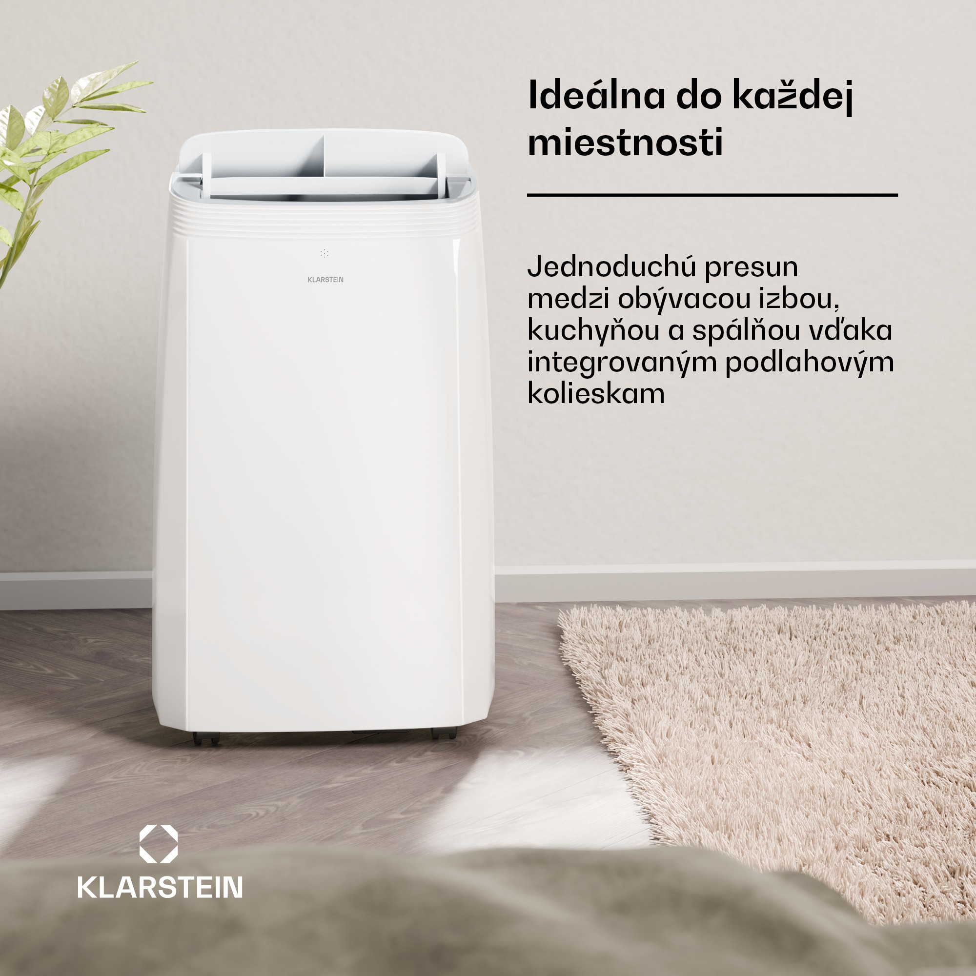 Klarstein Grandbreeze mobilná klimatizácia | 12000 BTU | 42 cm | 56 m² | energetická trieda A+ – Obrázok 2