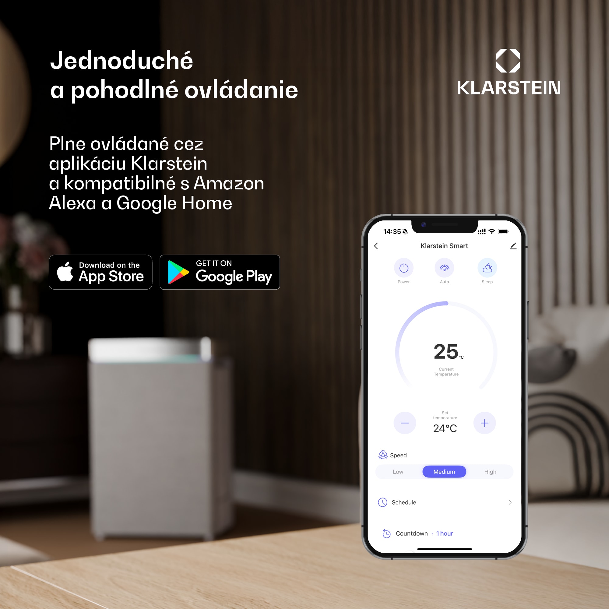 Klarstein Grandbreeze mobilná klimatizácia | 12000 BTU | 42 cm | 56 m² | energetická trieda A+ – Obrázok 4