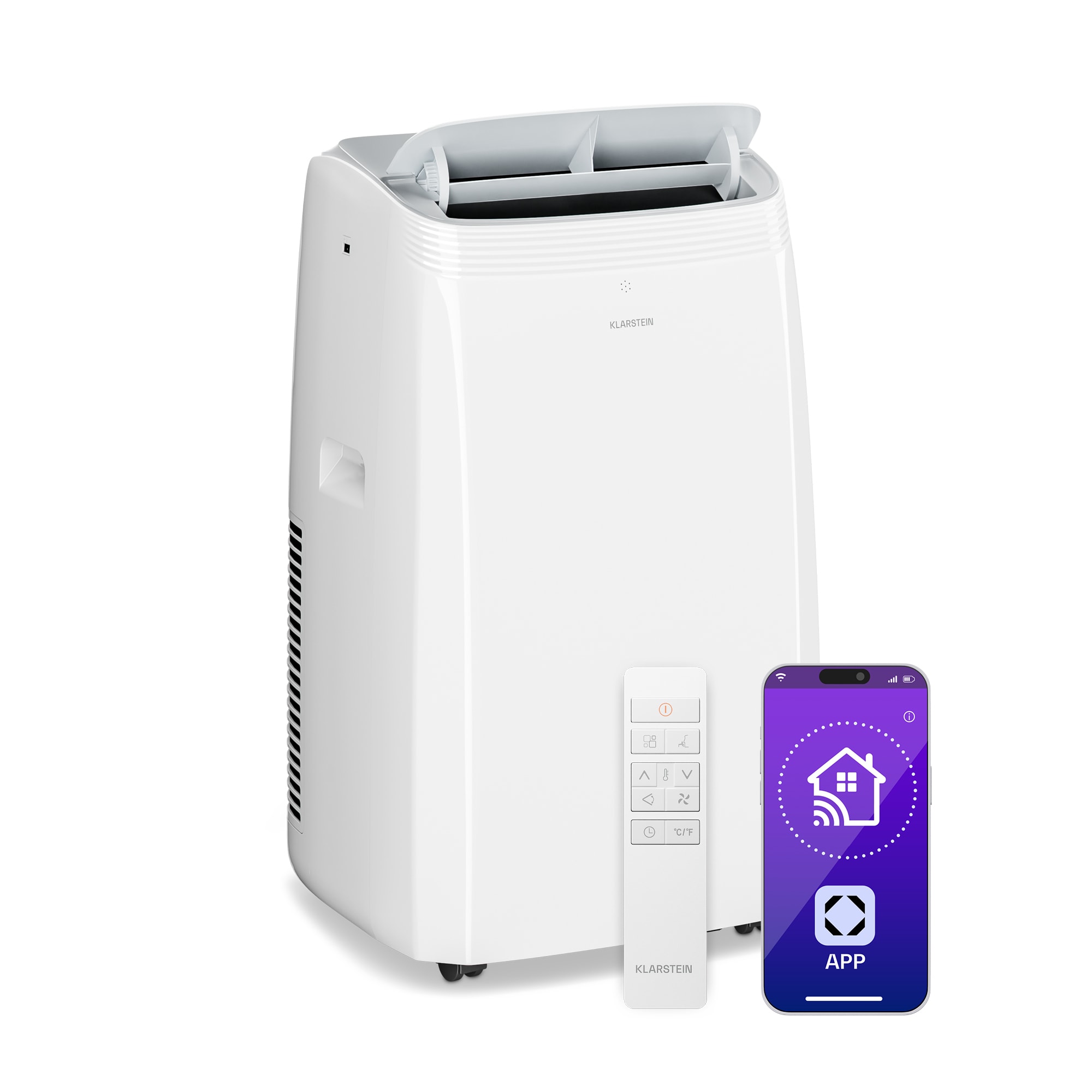 Klarstein Grandbreeze mobilná klimatizácia | 12000 BTU | 42 cm | 56 m² | energetická trieda A+