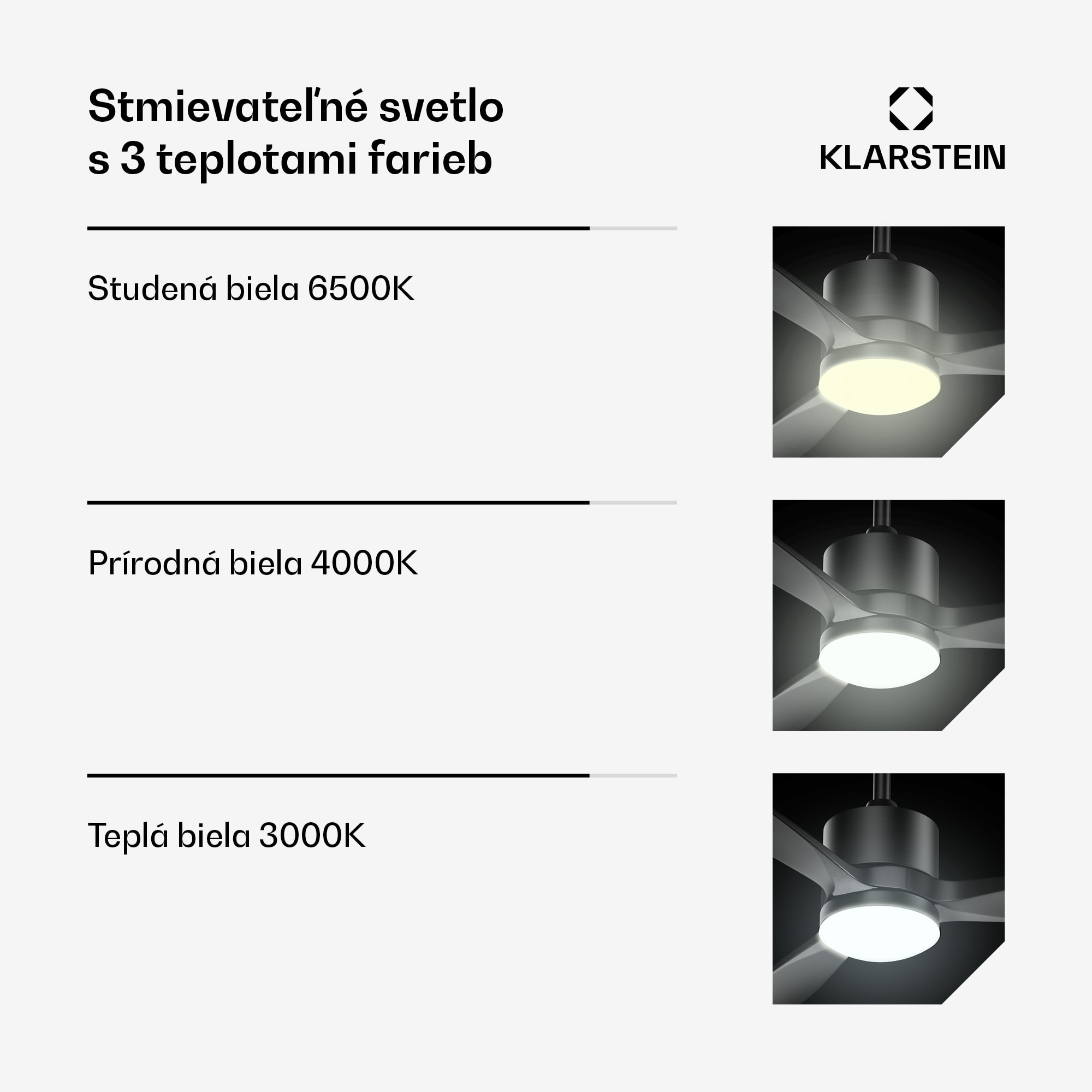Klarstein SkyBreeze inteligentný stropný ventilátor so svetlom | 132 cm | 27 W | Tichý | LED | Drevo – Obrázok 3