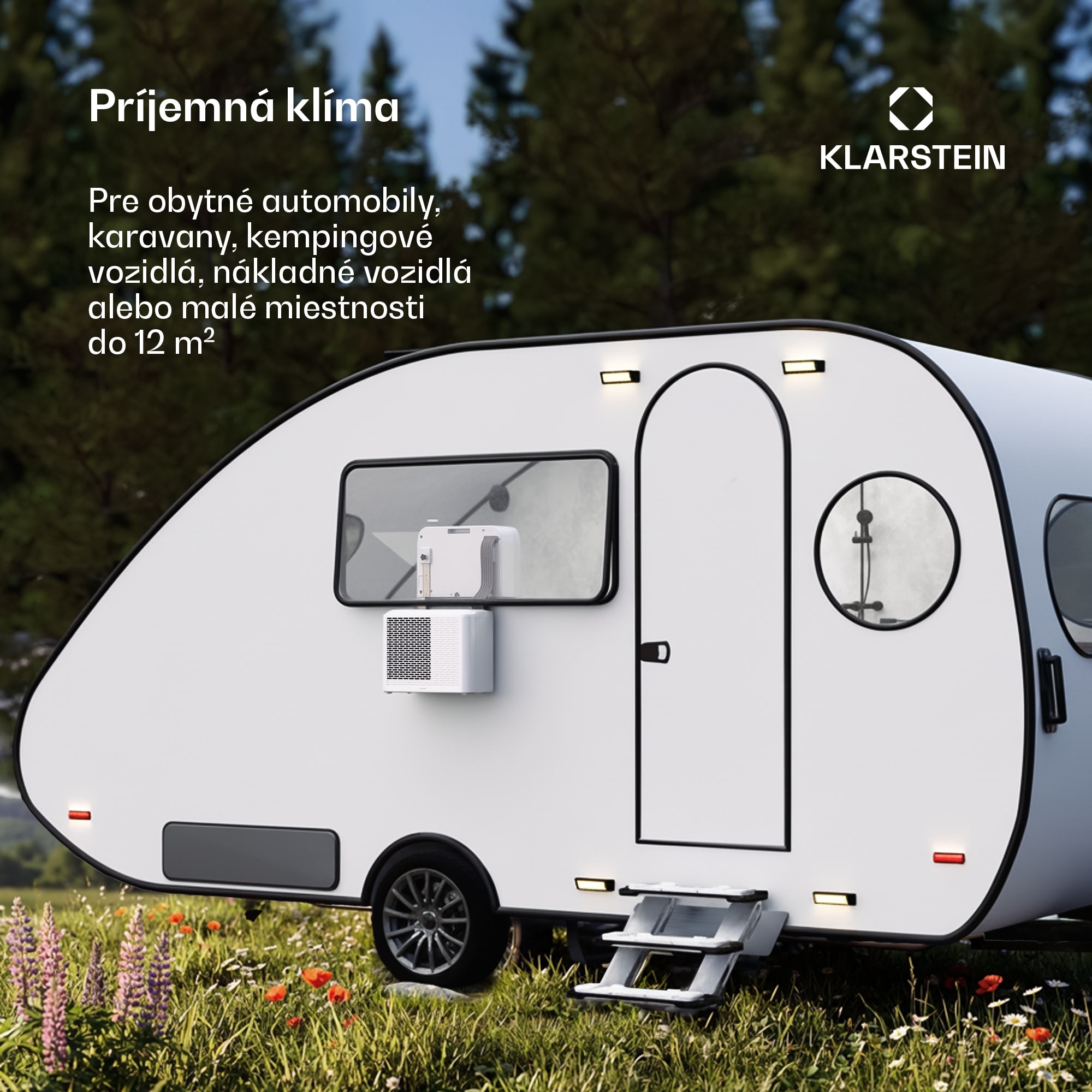 Klarstein Chillavan mobilná klimatizácia pre obytné vozidlá | 5000 BTU | 33 cm | 12,2 m² | Trieda energetickej účinnosti A – Obrázok 2