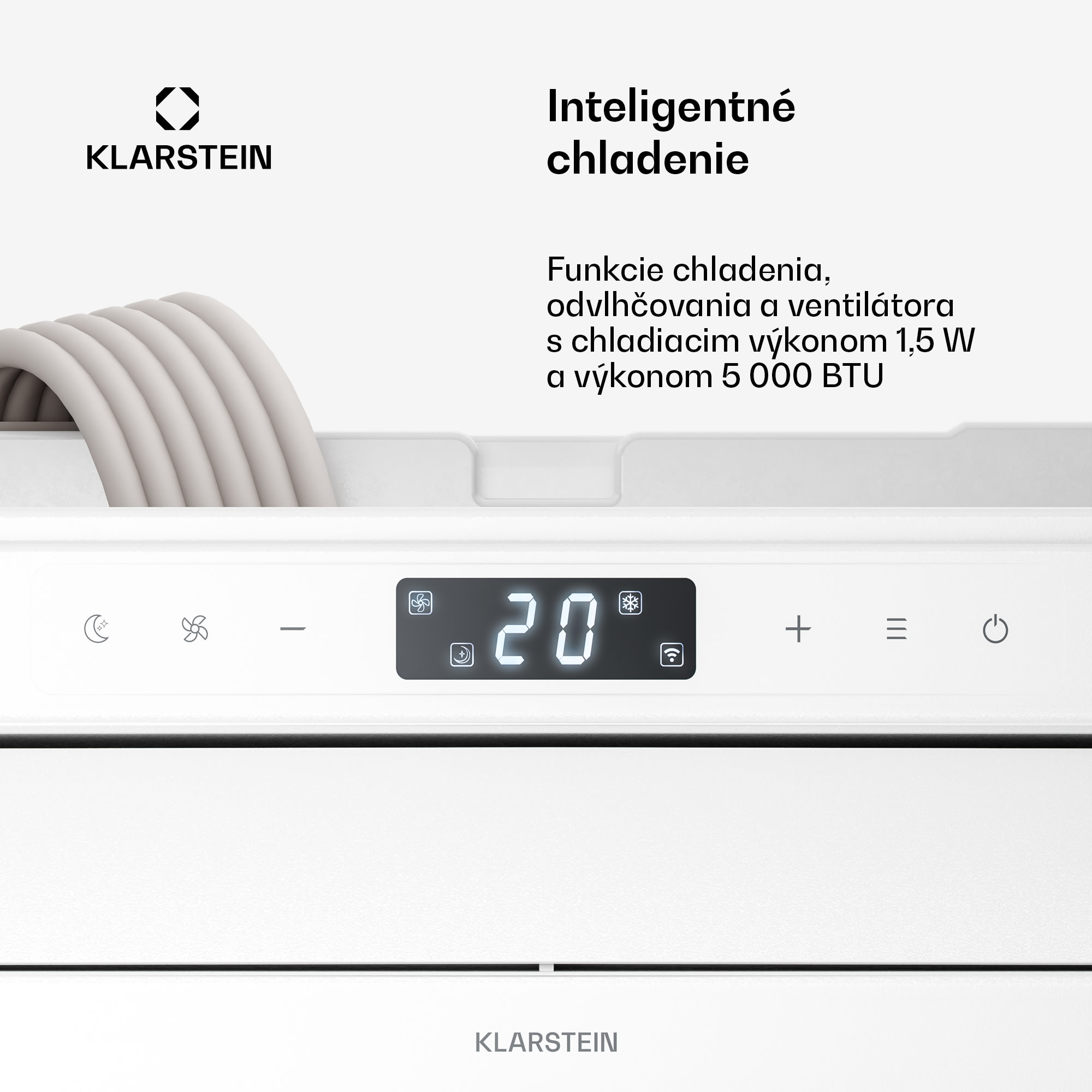 Klarstein Chillavan mobilná klimatizácia pre obytné vozidlá | 5000 BTU | 33 cm | 12,2 m² | Trieda energetickej účinnosti A – Obrázok 3