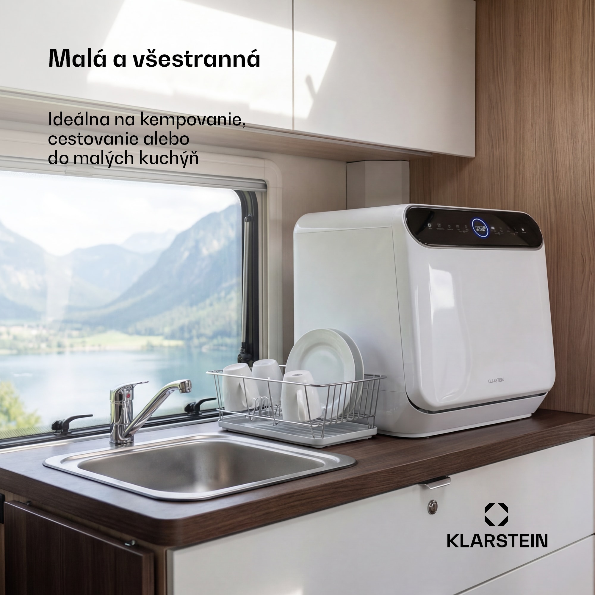 Klarstein Oceana stolný umývačka riadu | 7 programov | Aqua-Stop technológia | 860 W | 42 cm – Obrázok 5