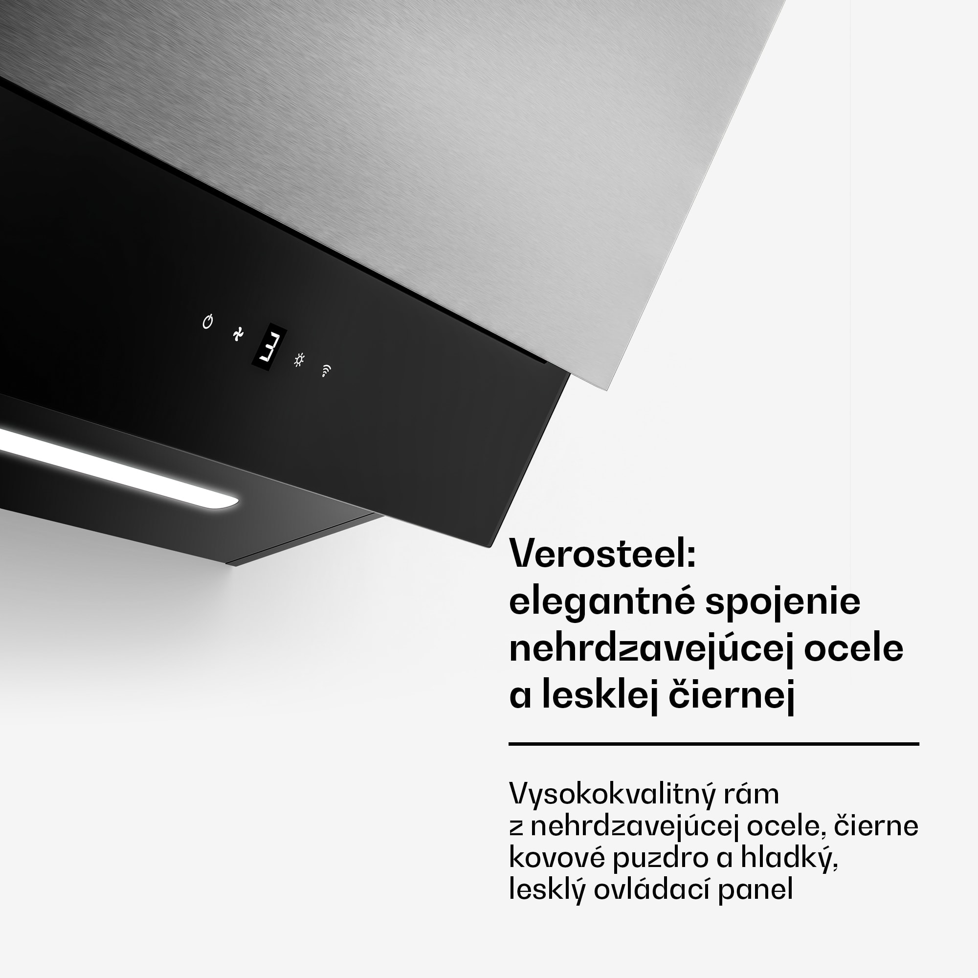 Klarstein Verosteel indukčná varná doska + Verosteel odsávač pár bez komína | 60 cm – Obrázok 5