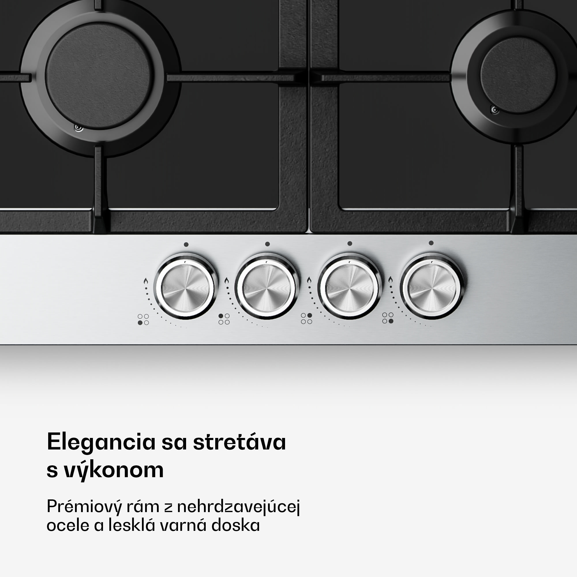 Klarstein Verosteel plynová varná doska + Verosteel komínový odsávač | Nerez | 60 cm – Obrázok 4